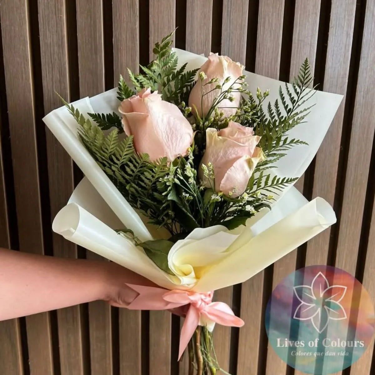 Ramo de 3 Rosas Rosadas